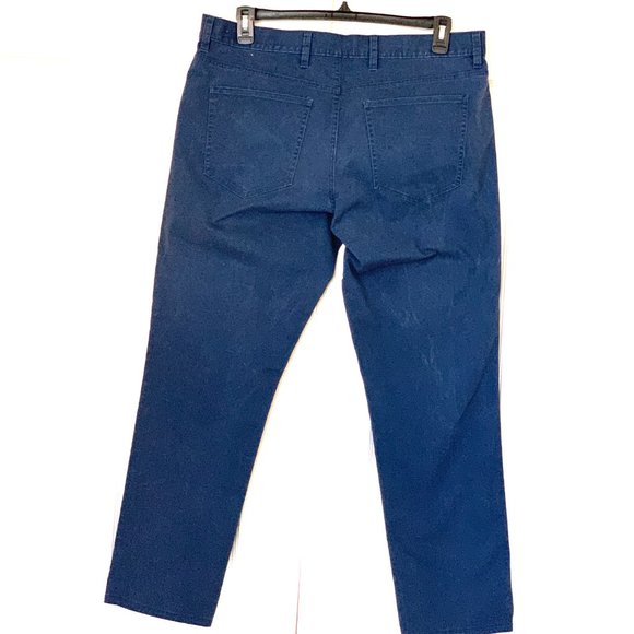 NORDSTROM BLUE 5 POCKET CLASSIC JEAN 38X32 Slim Fit Straight Leg - Picture 6 of 14